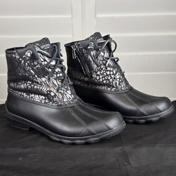 Woman's Ankle Booties Sperry Syren Gulf Metallic Duck Boot 8.5M - Picture 1 of 8